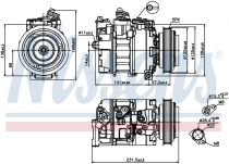 NISSENS 89231 Klímakompresszor LAND ROVER FREELANDER I