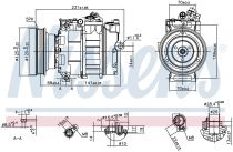 NISSENS 89232 Klímakompresszor LAND ROVER FREELANDER I