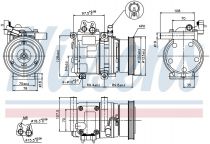 NISSENS 89290 Klímakompresszor KIA CERATO / SPECTRA II