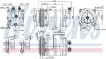 NISSENS 89321 Klímakompresszor VOLVO 940 / 960