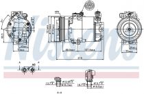 NISSENS 89333 Klímakompresszor OPEL ASTRA G / ZAFIRA A