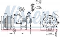NISSENS 89343 Klímakompresszor FIAT CROMA
