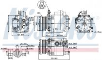 NISSENS 89354 Klímakompresszor FORD TRANSIT CONNECT