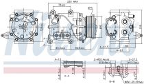 NISSENS 89365 Klímakompresszor FORD CONTOUR / COUGAR / MONDEO MK2