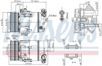 NISSENS 89393 Klímakompresszor ALFA ROMEO 159 / BRERA / SPIDER