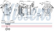 NISSENS 89397 Klímakompresszor FIAT FREEMONT