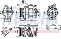 NISSENS 89412 Klímakompresszor MERCEDES GL-osztu00e1ly / GW-osztu00e1ly / ML-osztu00e1ly / R-osztu00e1ly / S-osztu00e1ly