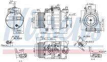 NISSENS 89496 Klímakompresszor RANGE ROVER III
