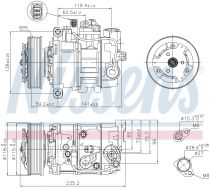 NISSENS 89529 Klímakompresszor AUDI A4 / A8 / S4 / S8