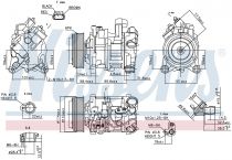 NISSENS 89585 Klímakompresszor BMW 1 / 3 / 3 GT / 4 / 5 / 5 GT / 6 / 7 / X1 / X5 / X6 / Z4