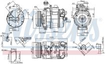 NISSENS 89599 Klímakompresszor BMW 1 / 3 / X1