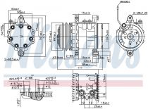 NISSENS 89691 Klímakompresszor FIAT CINQUECENTO / SEICENTO