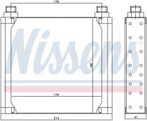 NISSENS 90535 Olajhűtő OPEL ARENA