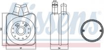 NISSENS 90606 Olajhűtő AUDI A3 / A4 / A6 / A8 / CABRIOLET / COUPE / COUPE QUATTRO / S3 / S4 / S6 / S8