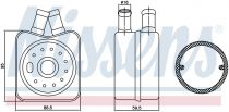 NISSENS 90608 Olajhűtő AUDI A2 / A3 / A4 / A6 / S3 / S4 / S6 / TT