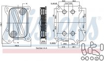 NISSENS 90700 Olajhűtő FIAT 500 / ALBEA / DOBLO / FIORINO / GRANDE PUNTO / IDEA / PALIO / PANDA / PUNTO II / PUNTO III / QUBO / SIENA