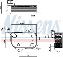NISSENS 90711 Olajhűtő AUDI A4 / A6 / S4 / S6