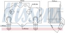 NISSENS 90781 Olajhűtő OPEL ASTRA G / SIGNUM / VECTRA B / VECTRA C / ZAFIRA A
