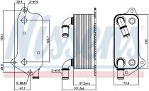 NISSENS 90791 Olajhűtő OPEL SIGNUM / VECTRA C