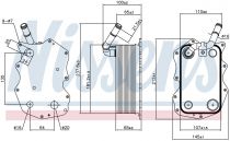 NISSENS 90917 Olajhűtő AUDI A8 / Q7 / S8