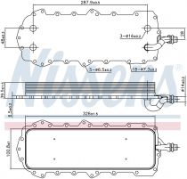 NISSENS 90944 Olajhűtő RANGE ROVER III / IV / SPORT