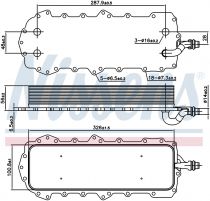 NISSENS 90947 Olajhűtő RANGE ROVER III / IV / SPORT