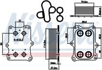 NISSENS 90969 Olajhűtő FIAT 500 / 500 L / 500 X / BRAVO II / GRANDE PUNTO / PUNTO EVO / PUNTO III / TIPO