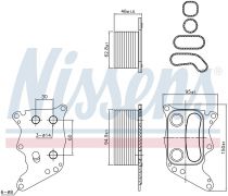 NISSENS 90991 Olajhűtő MINI CLUBMAN / CONVERTIBLE / COUNTRYMAN / COUPE / MINI / PACEMAN / ROADSTER