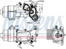 NISSENS 91167 Olajhűtő MINI CLUBMAN / CONVERTIBLE / COUNTRYMAN / COUPE / MINI / PACEMAN / ROADSTER