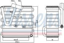 NISSENS 92022 Elpárologtató HONDA CIVIC V / CRX