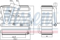 NISSENS 92023 Elpárologtató HONDA CIVIC V / CRX