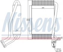 NISSENS 92144 Elpárologtató AUDI A4 / RS2 / RS4 / S4