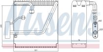 NISSENS 92204 Elpárologtató HONDA CIVIC VI / CR-V / INTEGRA