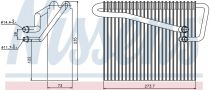 NISSENS 92301 Elpárologtató OPEL ASTRA G / ZAFIRA A