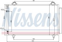 NISSENS 940081 Klímahűtő TOYOTA COROLLA VERSO
