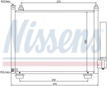 NISSENS 940092 Klímahűtő SUZUKI IGNIS II