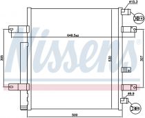 NISSENS 940094 Klímahűtő MERCEDES ATEGO 2 / ATEGO 3