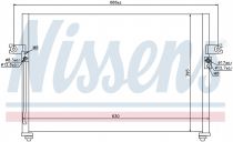 NISSENS 94038 Klímahűtő HYUNDAI GRACE IV / H-100 / H-100 MINI BUS / H-100 PORTER / H-200 / H1 / STAREX
