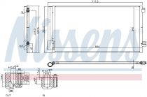 NISSENS 940678 Klímahűtő FIAT 500 X