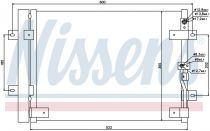 NISSENS 94821 Klímahűtő KIA K-SERIE