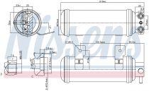 NISSENS 95057 Szárítószűrő OPEL CALIBRA / COMBO / CORSA B / TIGRA A / VECTRA A