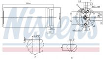 NISSENS 95063 Szárítószűrő TOYOTA 4 RUNNER III / CAMRY / CARINA E / CELICA / DYNA / DYNA 100 / DYNA 150 / DYNA 200 / HI-ACE / HI-LUX VI / HI-LUX VII / IPSUM / LAND CRUISER PRADO / MR 2 / PASEO II / PICNIC / PREVIA / ESTIMA / RAV 4 I / SPORTS VAN / STARLET IV / TERCEL / TUNDRA I