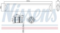 NISSENS 95554 Szárítószűrő AUDI A6 / A6 ALLROAD / A7 / Q3 / RSQ3 / S6 / S7