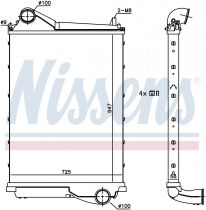 NISSENS 961185 Intercooler VOLVO FM / FMX