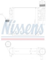 NISSENS 96380 Intercooler OPEL GRANDLAND X