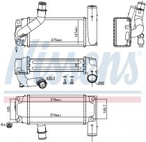NISSENS 96429 Intercooler TOYOTA AURIS / COROLLA