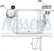 NISSENS 96487 Intercooler SEAT LEON / TOLEDO II