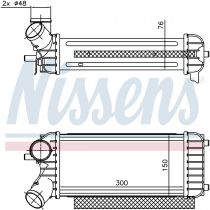 NISSENS 96491 Intercooler FORD C-MAX