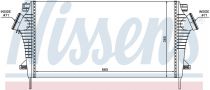 NISSENS 96554 Intercooler OPEL INSIGNIA A
