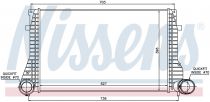 NISSENS 96633 Intercooler VOLKSWAGEN BORA / GOLF IV